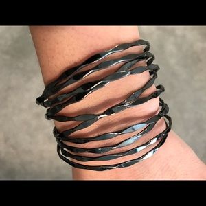 metal half cuff bracelet